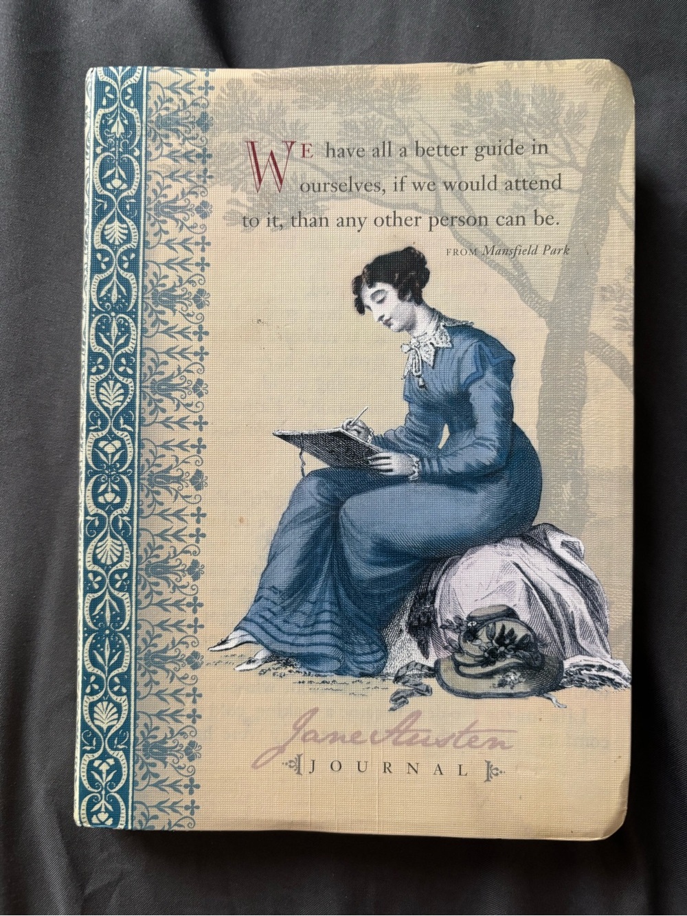 Jane Austen Blue Illustrated Journal